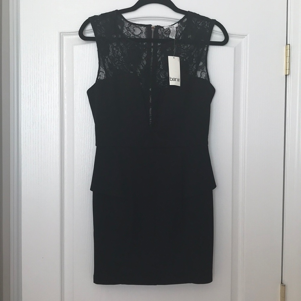 Bar lll brand new peplum style mini dress